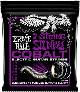 ERNIE BALL 2729 Cobalt Slinky Power 11-58 - Струны для 7 струнной электрогитары