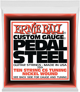 ERNIE BALL 2501 Nickel Wound C6 Tuning 12-66 - Струны для 10 струнной педальной слайд-гитары