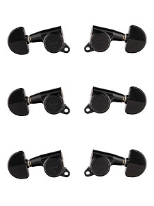 GOTOH SG381-20 B L3+R3 - Колки для гитары 3+3, черные