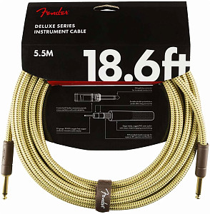 FENDER DELUXE 18.6' INST CBL TWD инструментальный кабель, твид, 18,6'