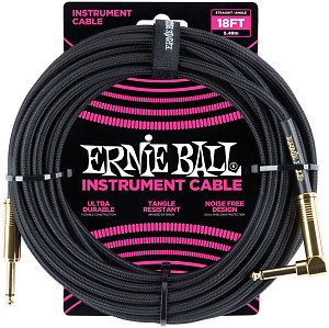 ERNIE BALL 6086, 5.49м - Инструментальный кабель