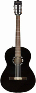 FENDER CN-60S NYLON, BLACK WN Классическая гитара, топ массив ели, цвет...