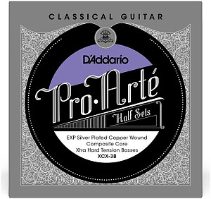 D'ADDARIO XCX-3B - Полукомплект струн для классической гитары
