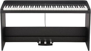 KORG B2SP BK цифровое пианино, стойка, тройная педаль, адаптер питания...
