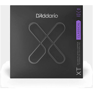 D'ADDARIO XTC44 - Струны для классической гитары; посеребряный, очень сильное натяжение, с покрытием