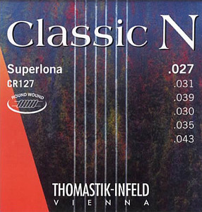 CR127 Classic N Комплект струн для классической гитары, нейлон/посеребренная медь 027-043, Thomastik