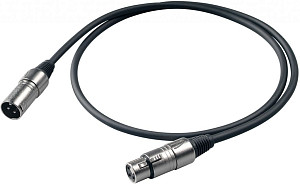 PROEL BULK250LU05 - Микрофонный кабель, XLR (M) <-> XLR (F)