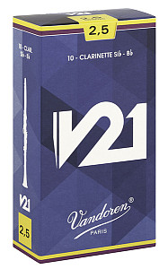 CR8025 V21 Трости для кларнета Bb, №2.5, 10шт, Vandoren