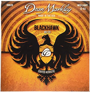 Dean Markley DM8020 Blackhawk 80/20 - Комплект струн для акустической гитары, с покрытием, 12-53