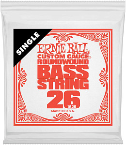 ERNIE BALL 1626 Nickel Wound .026 - Струна одиночная для бас-гитары