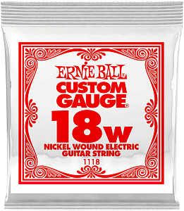 ERNIE BALL 1118 Nickel Wound .018 - Струна одиночная для электрогитары