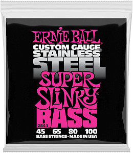 ERNIE BALL 2844 Stainless Steel Slinky Super 45-100 - Струны для бас-гитары