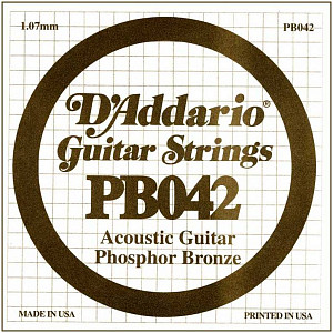 D'ADDARIO PB042 - Струна одиночная для акустической гитары