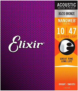 ELIXIR 11152 - Струны для акустической гитары