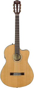FENDER CN-140SCE NAT + Кейс - Гитара электроакустическая