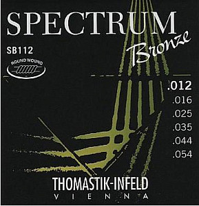 SB112 Spectrum Bronze Комплект струн для акустической гитары, сталь/бронза, 012-054, Thomastik