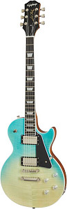 EPIPHONE Les Paul Modern Figured Caribbean Blue Fade электрогитара, цвет...