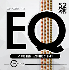 Cleartone 7812 EQ Hybrid Metal Комплект струн для акустической гитары, с покрытием, 12-53