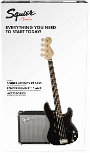 FENDER Squier Affinity Series™ Precision Bass® PJ Pack, Laurel Fingerboard,...