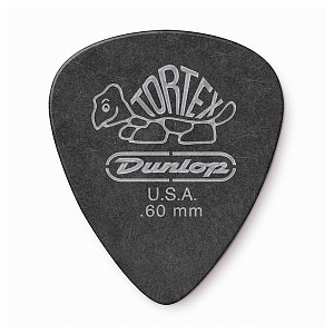 488R.60 Tortex Pitch Black Standard Медиаторы 72шт, толщина 0,60мм, Dunlop
