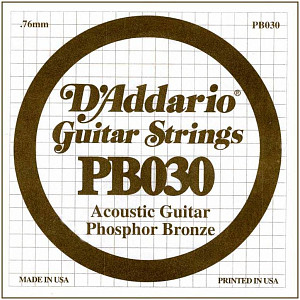 D'ADDARIO PB030 - Струна одиночная для акустической гитары