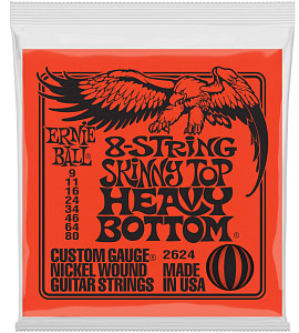 ERNIE BALL 2624 Nickel Wound Slinky Skinny Top Heavy Bottom 9-80
