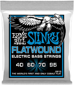 ERNIE BALL 2815 Flatwound Slinky Extra 40-95 - Струны для бас-гитары