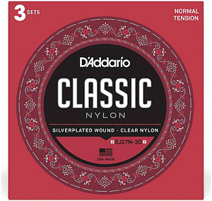 D'ADDARIO EJ27 N-3D - Струны для классической гитары