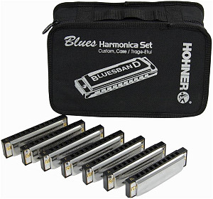 HOHNER Blues Band CDEFGABb - Губные гармошки (набор) диатоническая