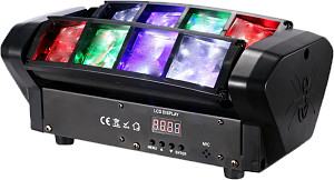 GSL LED SPIDER - Световой вращающийся прибор, 8x15 Вт, RGBW.