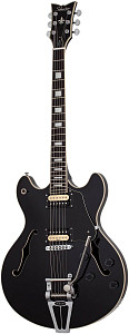 SCHECTER CORSAIR G. BLACK - полуакустическая электрогитара