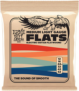 ERNIE BALL 2582 Flatwound Medium Light 11-52 - Струны для электрогитары