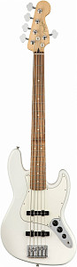 FENDER PLAYER JAZZ BASS V PF PWT Бас-гитара 5-и струнная, цвет белый