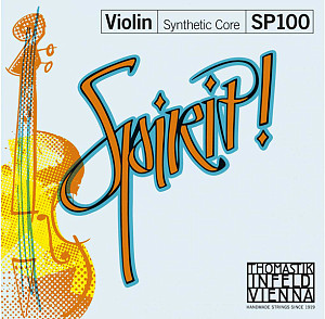 SP100 Spirit! Комплект струн для скрипки размером 4/4, среднее натяжение, Thomastik