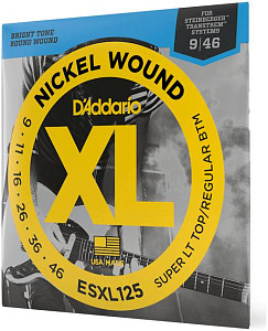 D'ADDARIO ESXL125 - Струны для электрогитары headless