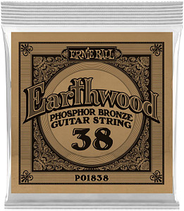 ERNIE BALL 1838 Earthwood Phosphor Bronze .038 - Струна одиночная для акустической гитары