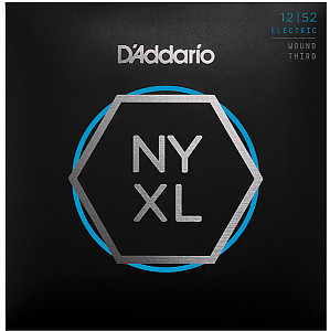 NYXL1252W NYXL Комплект струн для электрогитары, Light, опл.3-ей струны, 12-52, D'Addario 