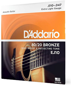 D'ADDARIO EJ10 - Струны для акустической гитары