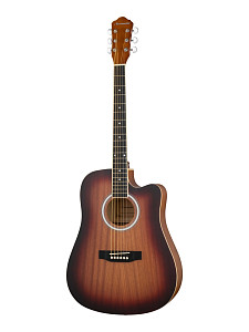 Naranda HS-4140-MAS - Акустическая гитара, с вырезом, красный санберст