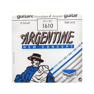 SAVAREZ 1610 Argentine - Струны для акустических гитар; Посеребренная обмотка