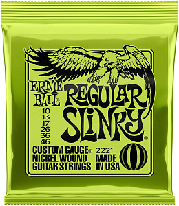 ERNIE BALL 2221 Nickel Wound Slinky Regular 10-46 - Струны для электрогитары