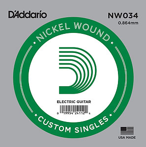 D'Addario NW034 - Одиночная струна для элекрогитары