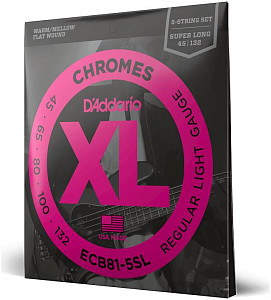D'ADDARIO ECB 81-5SL - Струны для бас-гитары 5 струнной