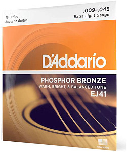 D'ADDARIO EJ41 - Струны для 12 струнной акустической гитары