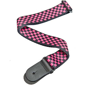 Planet Waves 50H03 - Ремень для гитары "Black/Pink Checker"