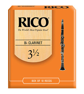 RCA1035 Rico Трости для кларнета Bb, размер 3.5, 10шт в упаковке Rico