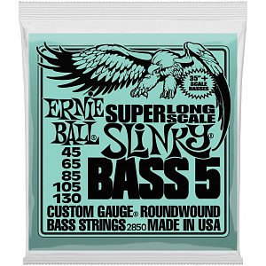 ERNIE BALL 2850 - Струны для 5-cтрунной бас-гитары Nickel Bass SLS Slinky 5 (45-65-85-105-130)