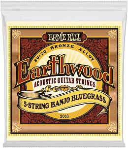 ERNIE BALL 2063 Earthwood 80/20 Bronze Bluegrass 9-20 - Струны для банджо