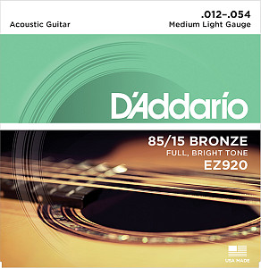 D`Addario EZ920 AMERICAN BRONZE 85/15 - Струны для акустической гитары Medium Light 12-54