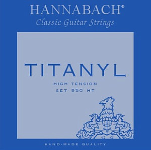 950HT TYTANIL Комплект струн для классической гитары титанил/посеребренные Hannabach